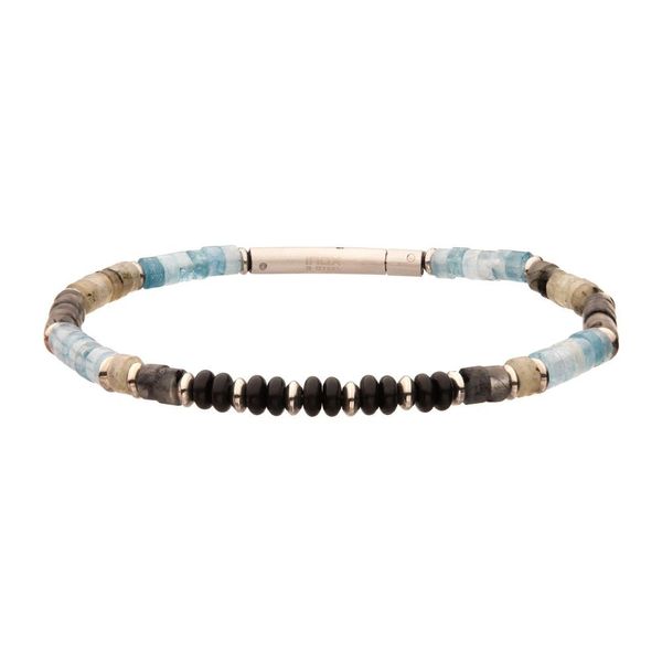 Men's Stainless Steel Heishi Bead Bracelet Dickinson Jewelers Dunkirk, MD