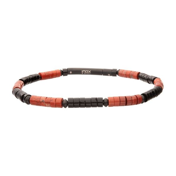 Men's Stainless Steel Heishi Bead Bracelet Dickinson Jewelers Dunkirk, MD