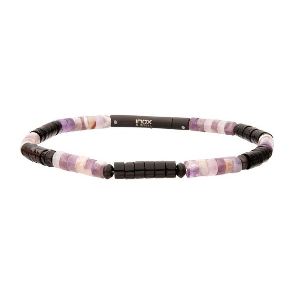 Mens Stainless Steel Imperial Dusk Heishi Bead Bracelet Dickinson Jewelers Dunkirk, MD