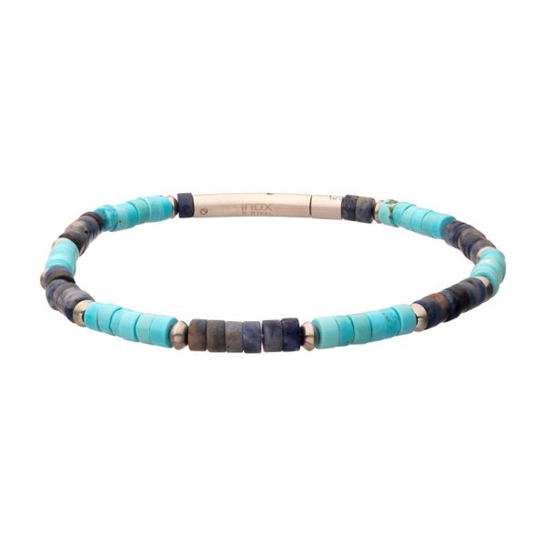 Men's Azure Voyager Heishi Bead Bracelet Dickinson Jewelers Dunkirk, MD