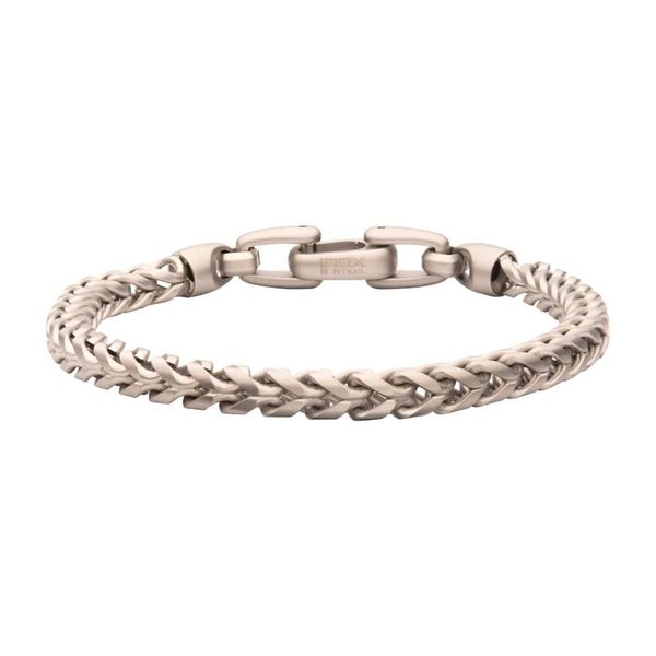 Men's Sandblast Franco Chain Bracelet Dickinson Jewelers Dunkirk, MD