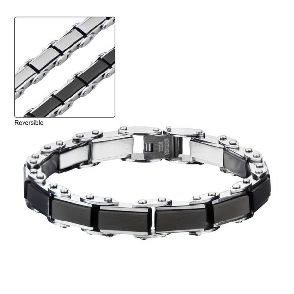 Men's Reversible Rectangular Bracelet Dickinson Jewelers Dunkirk, MD
