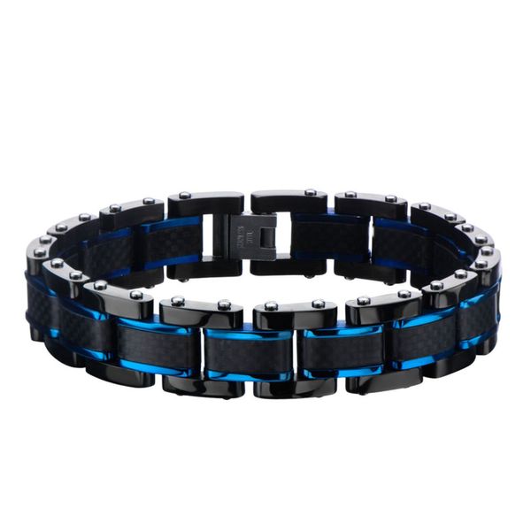 Stainless Steel Carbon Fiber Bracelet Dickinson Jewelers Dunkirk, MD