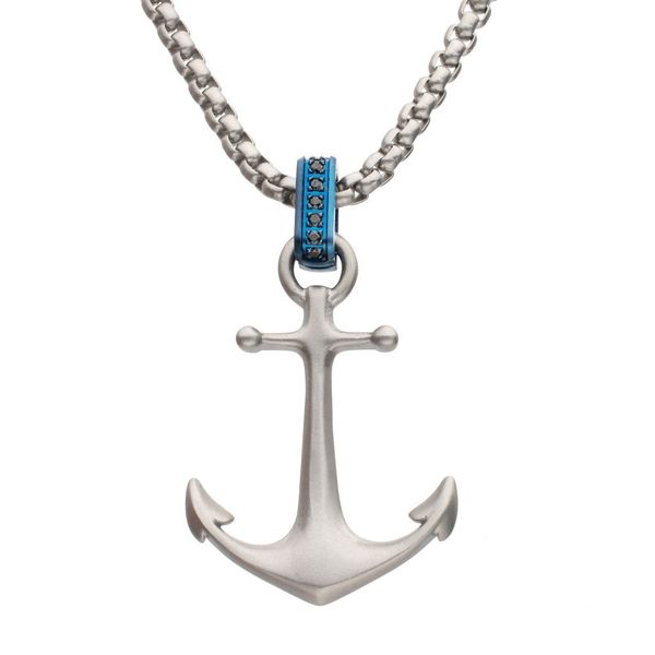 Black Sapphire Anchor Pendant Dickinson Jewelers Dunkirk, MD