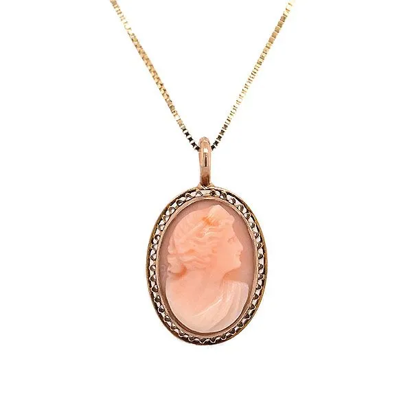 10K Yellow Gold Cameo Pendant Dickinson Jewelers Dunkirk, MD