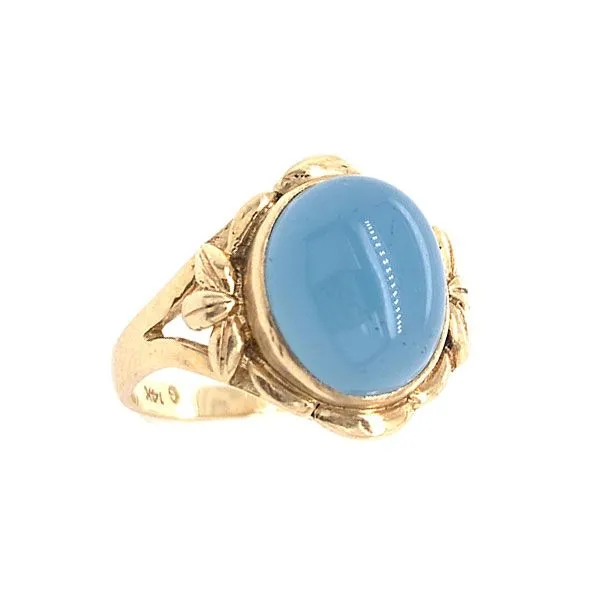 14k Yellow Gold Aquamarine Ring Dickinson Jewelers Dunkirk, MD