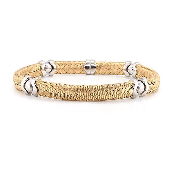 14k Gold Fancy Italian Mesh Bracelet Dickinson Jewelers Dunkirk, MD