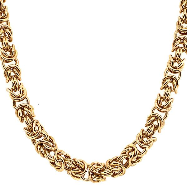 14k Yellow Gold Byzantine Necklace Dickinson Jewelers Dunkirk, MD