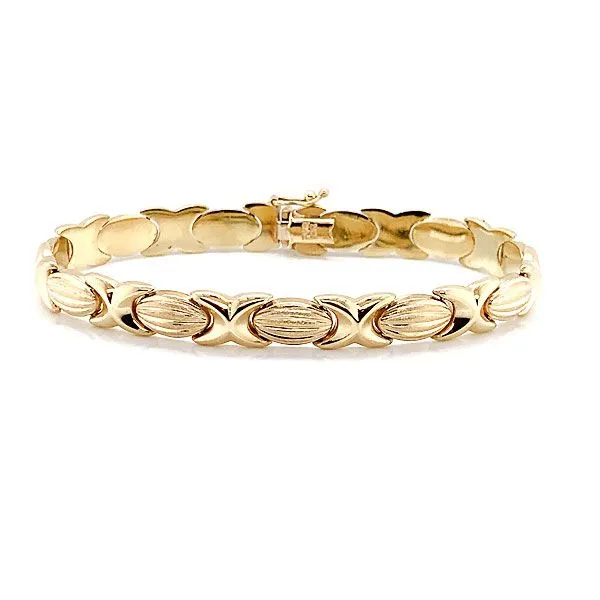 14k Yellow Gold Link Bracelet Dickinson Jewelers Dunkirk, MD