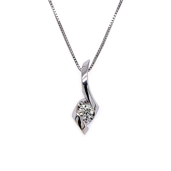 14k White Gold Diamond Pendant Dickinson Jewelers Dunkirk, MD