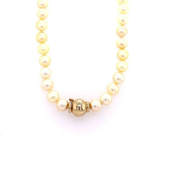 14k Yellow Gold Pearl Necklace Dickinson Jewelers Dunkirk, MD