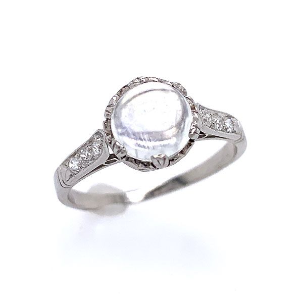 Platinum Moonstone Ring Dickinson Jewelers Dunkirk, MD