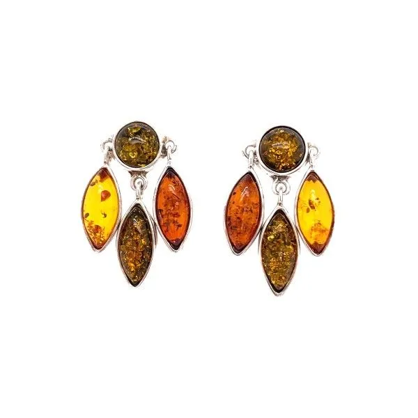 Sterling Silver Amber Earrings Dickinson Jewelers Dunkirk, MD