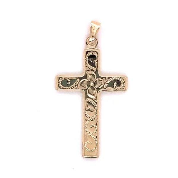 14k Yellow Gold Cross Pendant Dickinson Jewelers Dunkirk, MD