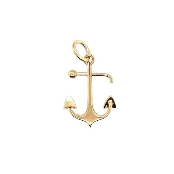 14k Yellow Gold Anchor Pendant Dickinson Jewelers Dunkirk, MD