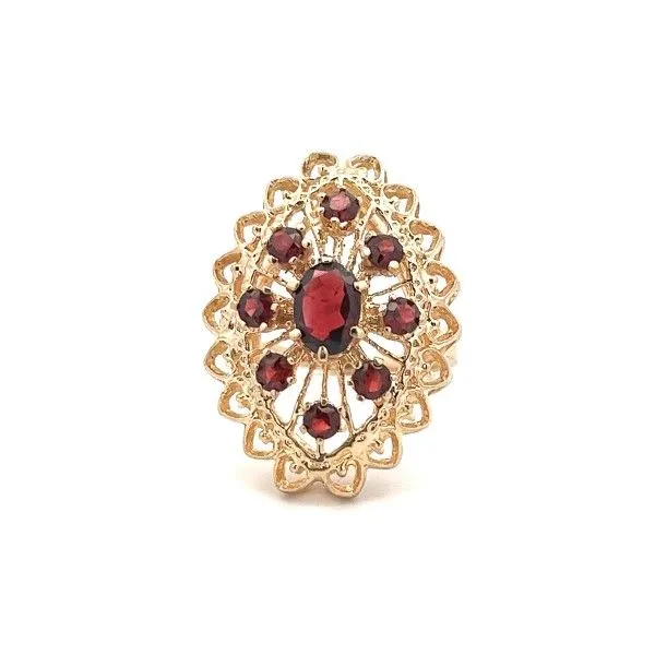 14k Yellow Gold Garnet Ring Dickinson Jewelers Dunkirk, MD