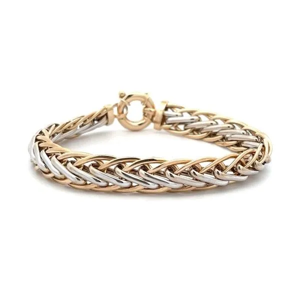 14k Yellow-White Gold Bracelet Dickinson Jewelers Dunkirk, MD