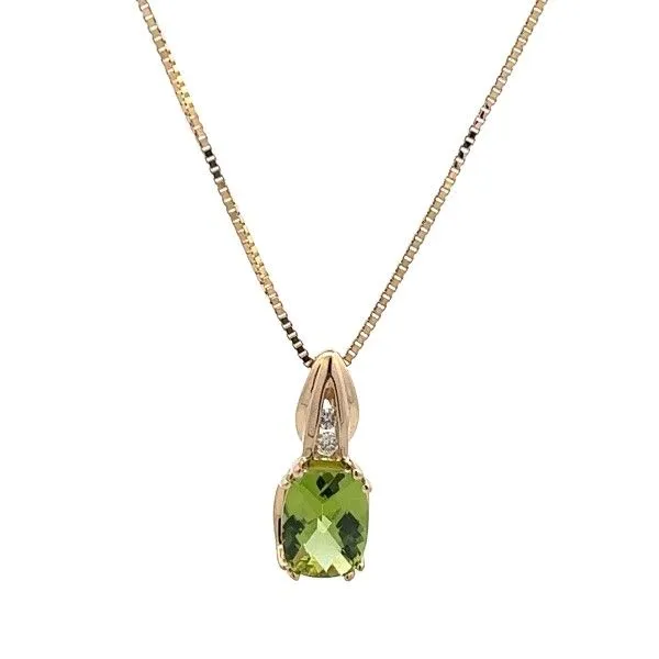 14k Yellow Gold Peridot Pendant Dickinson Jewelers Dunkirk, MD