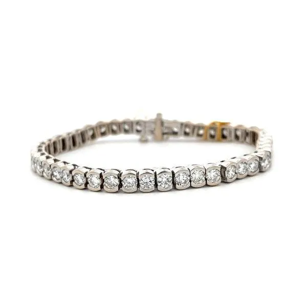 18K White Gold Diamond Tennis Bracelet (10 ct. tw.)