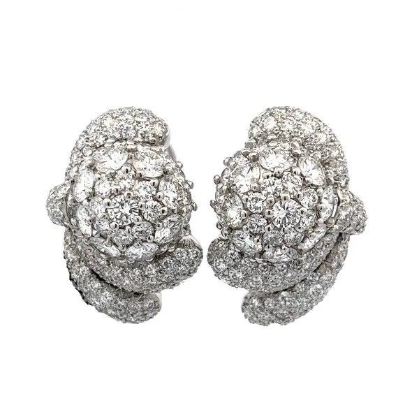 Platinum Diamond Earrings Dickinson Jewelers Dunkirk, MD
