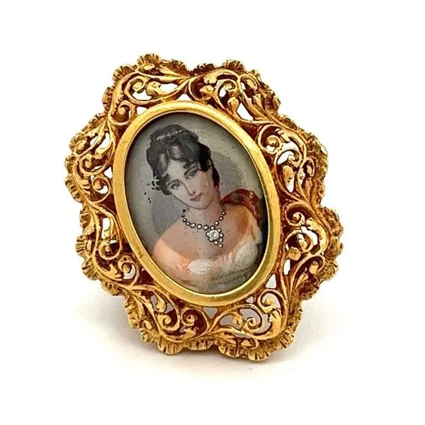 18k Yellow Gold Ornate Ring Dickinson Jewelers Dunkirk, MD
