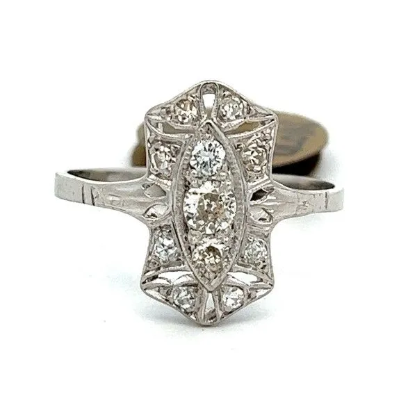 Platinum Old European Cut Diamond Ring Dickinson Jewelers Dunkirk, MD