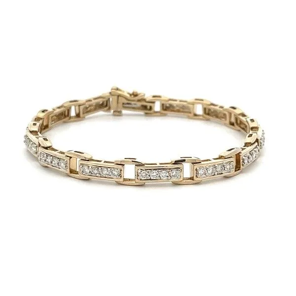 Estate Bar Link and Open Tennis Bracelet Dickinson Jewelers Dunkirk, MD