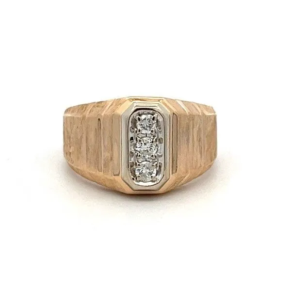 Estate 10Kt 3-Diamond Vertical Ring Dickinson Jewelers Dunkirk, MD