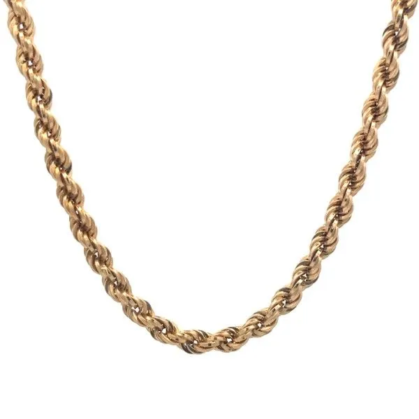 Estate 18Kt Yellow Rope Chain Dickinson Jewelers Dunkirk, MD