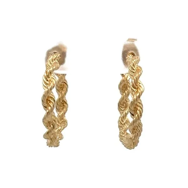 Rope chain hoop earrings online