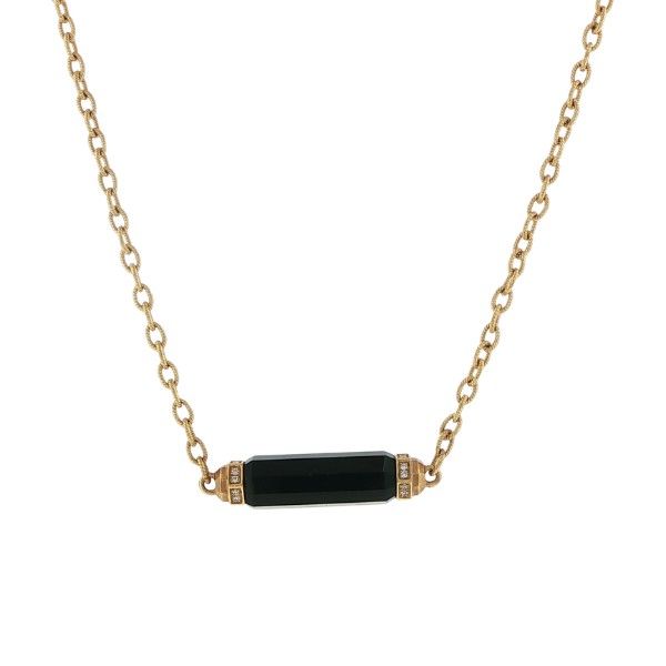 Estate 18k Yellow Gold David Yurman Black Onyx Necklace Dickinson Jewelers Dunkirk, MD