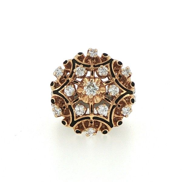 14ky Diamond Cluster and Enamel Ring Dickinson Jewelers Dunkirk, MD