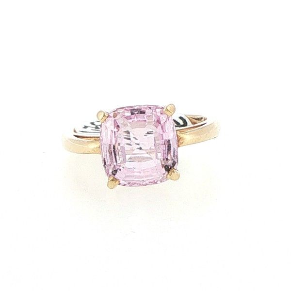 Estate 14K Yellow Gold Cushion Kunzite Solitaire Ring Dickinson Jewelers Dunkirk, MD