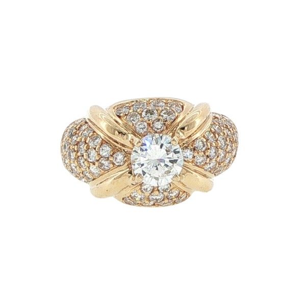 18Kt Yellow Chaumet Ring with 1.80cttw Dickinson Jewelers Dunkirk, MD