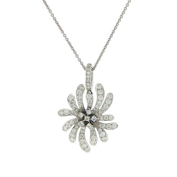 14K/18K Flower Diamond Pendant Dickinson Jewelers Dunkirk, MD