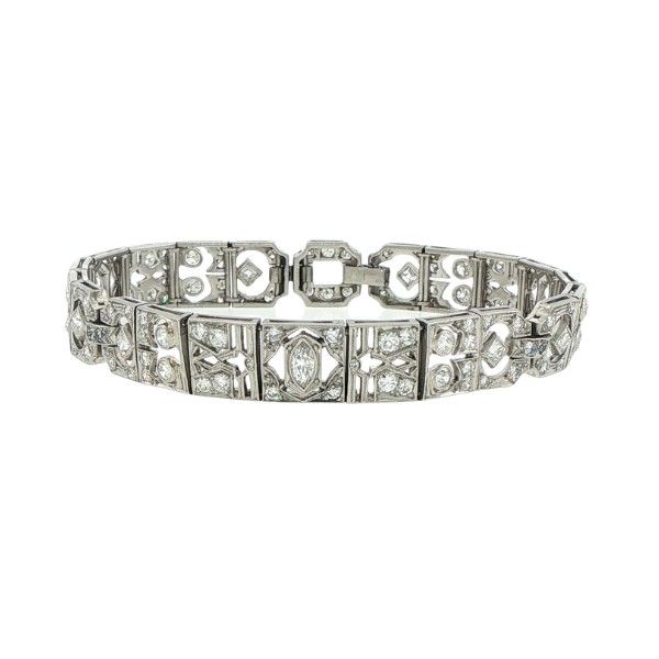Estate Art Deco Diamond Bracelet Dickinson Jewelers Dunkirk, MD