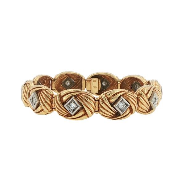 14Kt Yellow Diamond Bracelet Dickinson Jewelers Dunkirk, MD