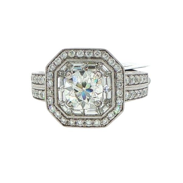 18K White Gold 2.25cttw Round Diamond Ring Dickinson Jewelers Dunkirk, MD