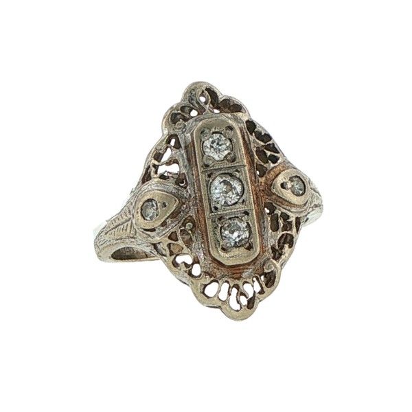 Estate 14Kt Vintage Diamond Ring Dickinson Jewelers Dunkirk, MD