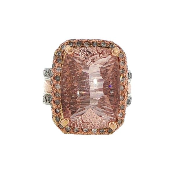 Estate 8Kt Diamond and Morganite Ring Dickinson Jewelers Dunkirk, MD