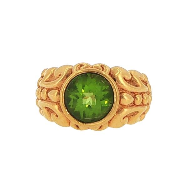 Estate 14 Karat Yellow Gold Peridot Ring Dickinson Jewelers Dunkirk, MD