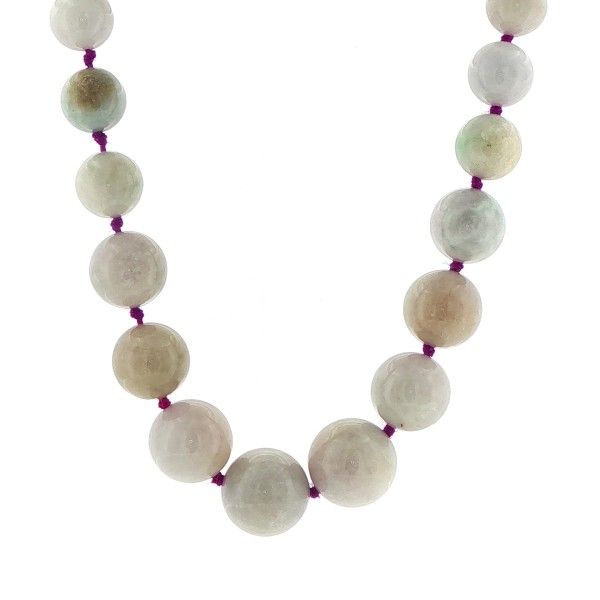 Estate Sterling Silver Jade Necklace Dickinson Jewelers Dunkirk, MD