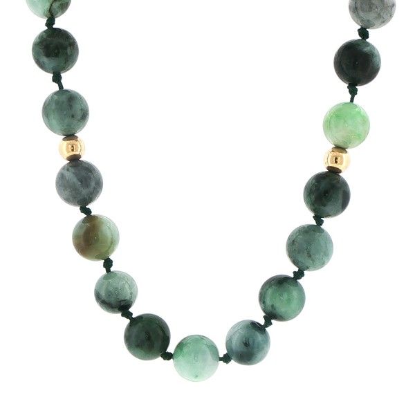 Estate Graduated Jade Necklace Dickinson Jewelers Dunkirk, MD