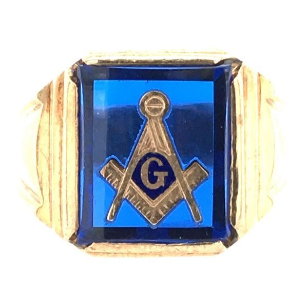 Estate 10k Gold Masonic Ring Dickinson Jewelers Dunkirk, MD