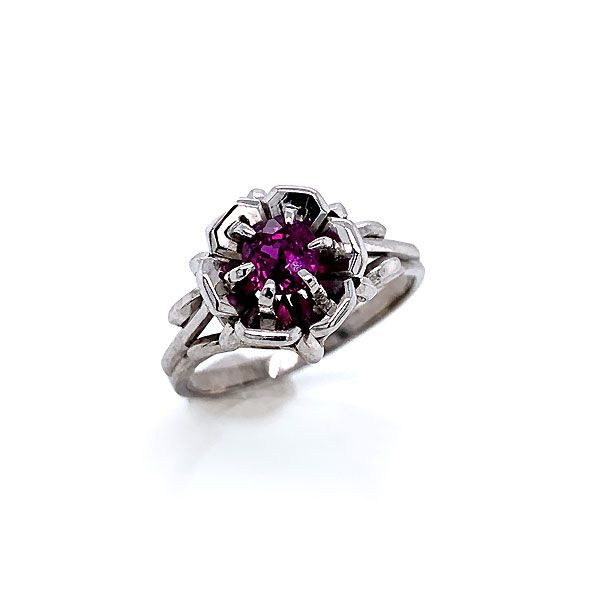 Platinum Purple Sapphire Ring Dickinson Jewelers Dunkirk, MD