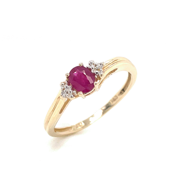 10k Yellow Gold Ruby Ring Dickinson Jewelers Dunkirk, MD