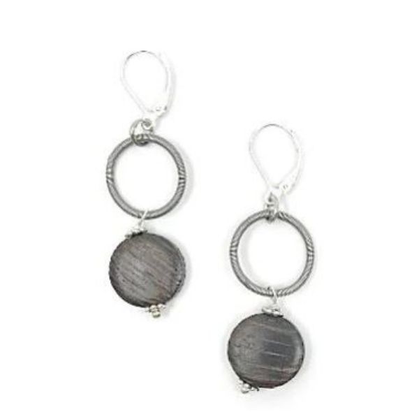 Piano Wire And Wood Disc Earrings Dickinson Jewelers Dunkirk, MD