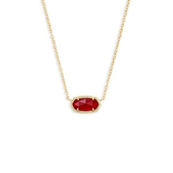 Elisa Gold Pendant Necklace In Cherry Red Illusion Dickinson Jewelers Dunkirk, MD