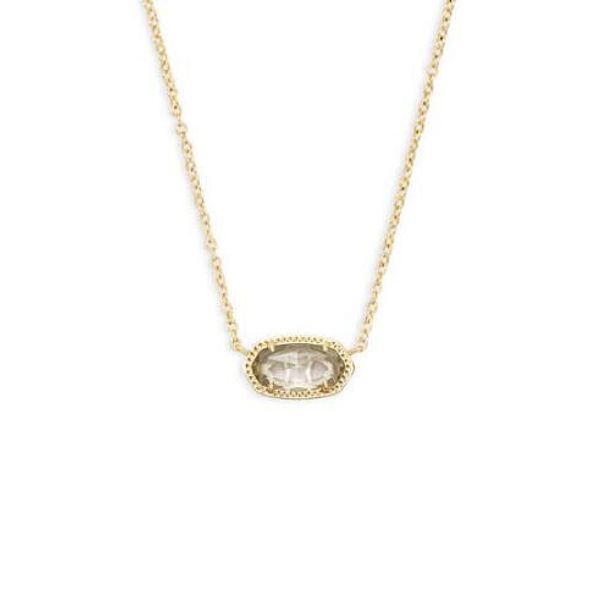 Elisa Gold Pendant Necklace In Clear Crystal Dickinson Jewelers Dunkirk, MD