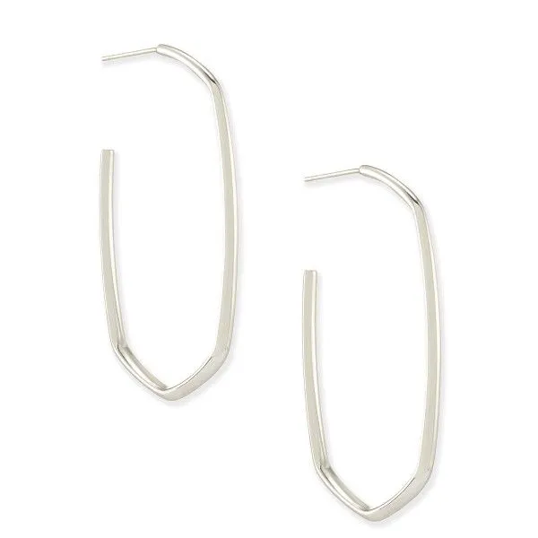 Kendra Scott Danielle Hoop Earrings in Silver Dickinson Jewelers Dunkirk, MD